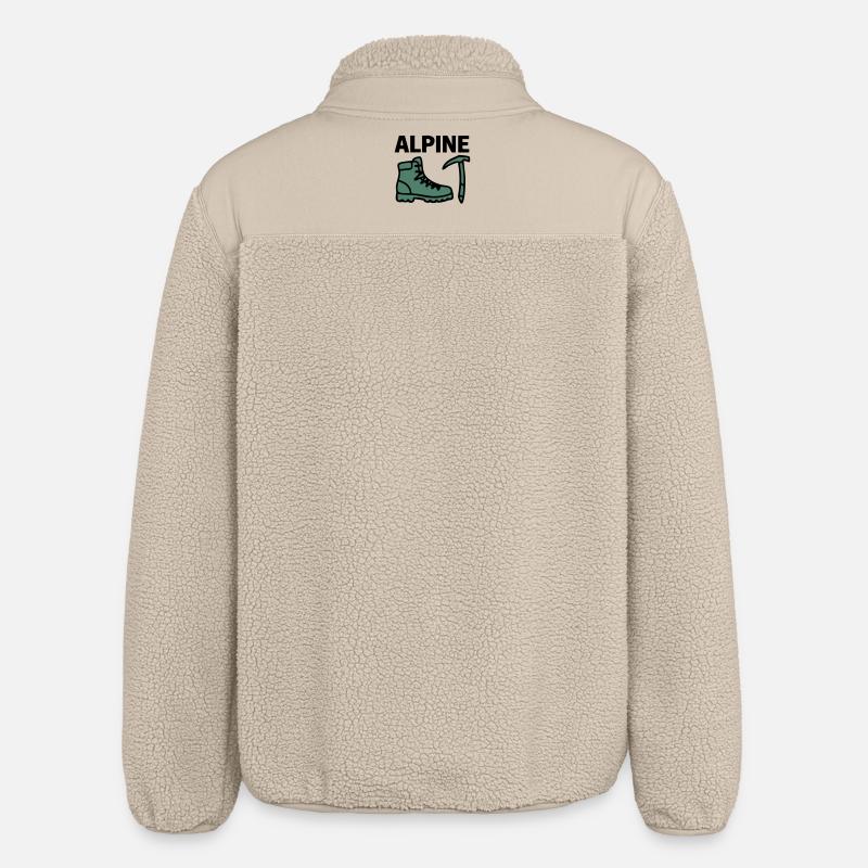 Wanderschuh Eispickel Alpine Bergsteigen Klettern - Relaxed Fit Unisex Sherpajacke von Stanley/Stella - Beige