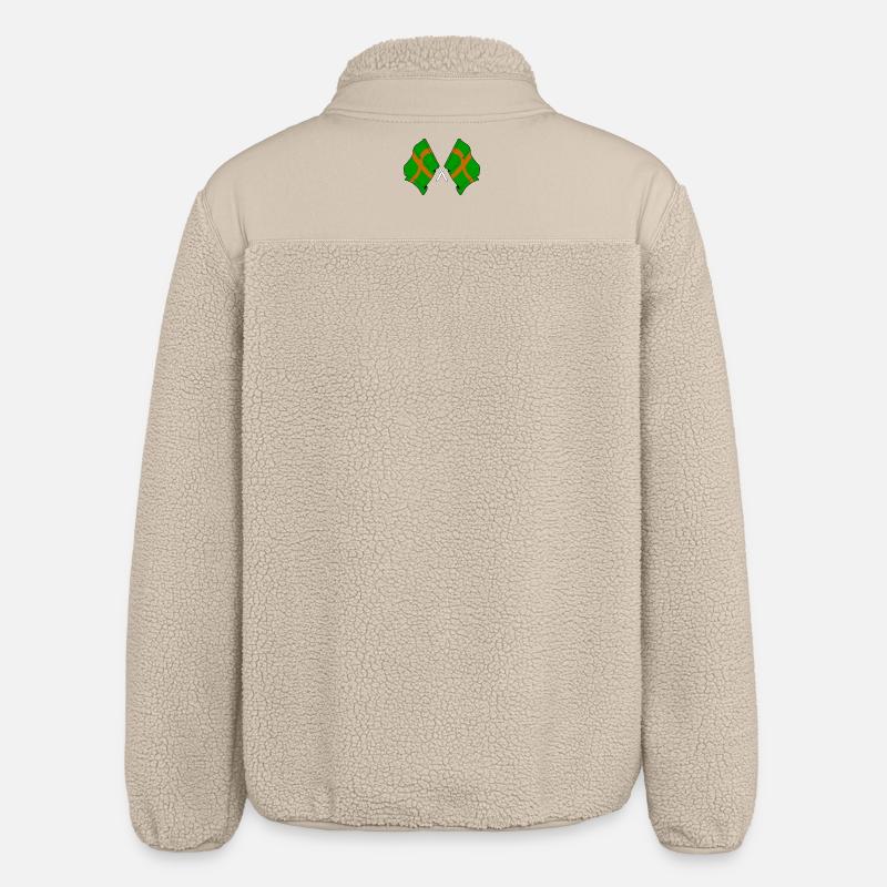 Drapeaux de marche de Nimègue - Veste sherpa unisexe coupe décontractée Stanley/Stella - beige