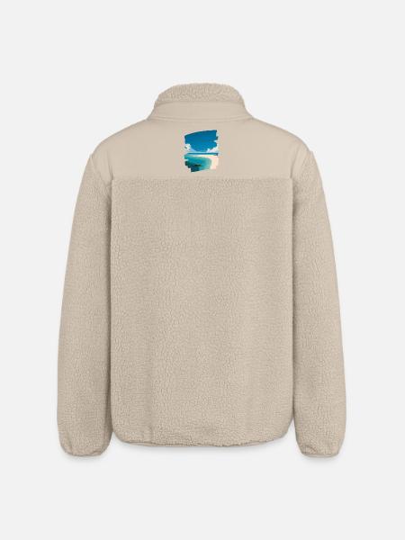 Strandbild - Relaxed Fit Unisex Sherpajacke von Stanley/Stella - Beige