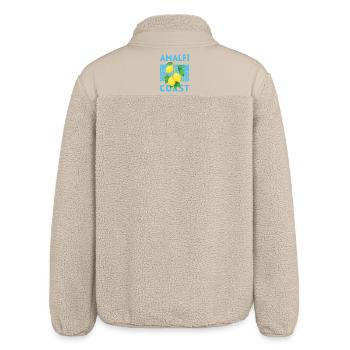 Summer Design Lemons Amalfi Coast Italy - Relaxed Fit Unisex Sherpa Jacket by Stanley/Stella - beige - Back