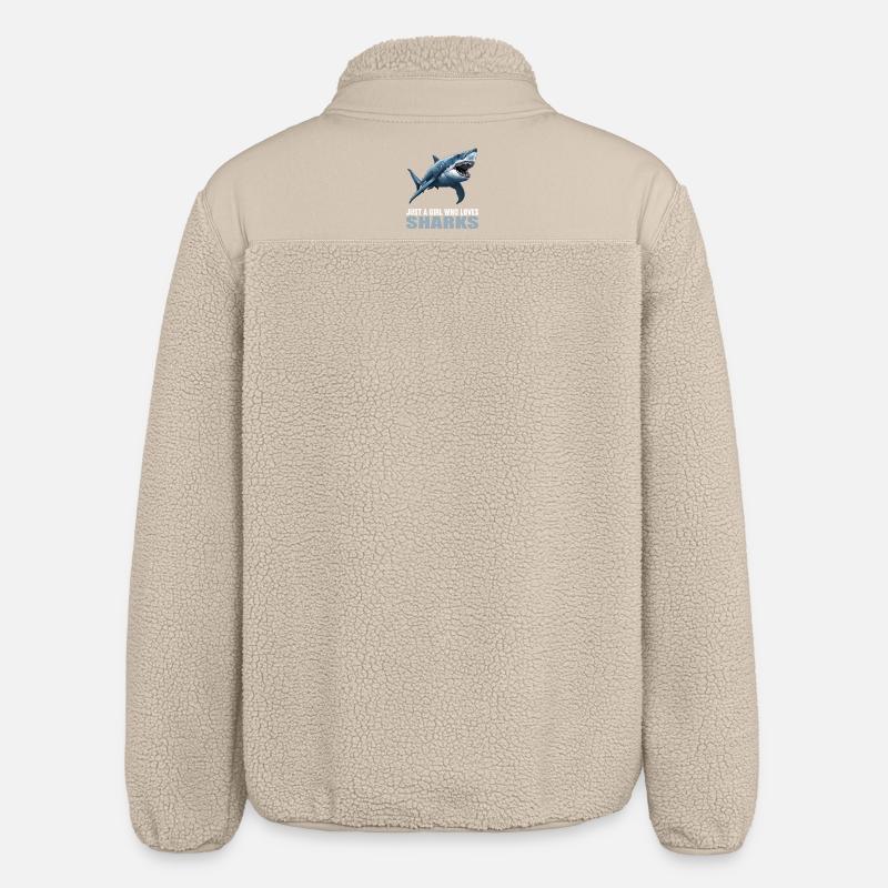 Requins Requin - Veste sherpa unisexe coupe décontractée Stanley/Stella - beige
