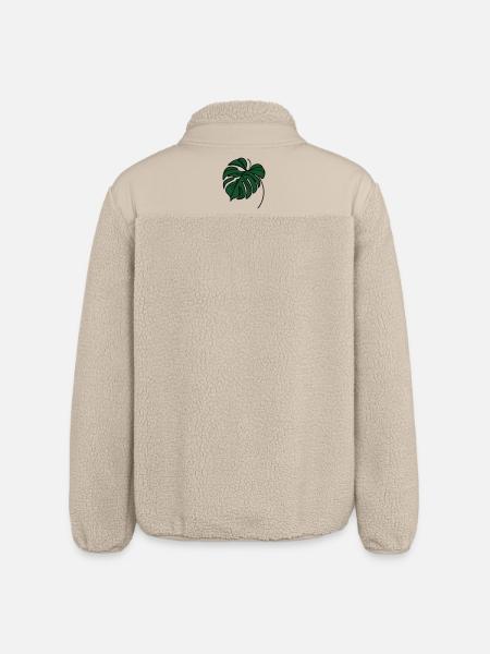 Monstera - Relaxed Fit Unisex Sherpa Jacket by Stanley/Stella - beige