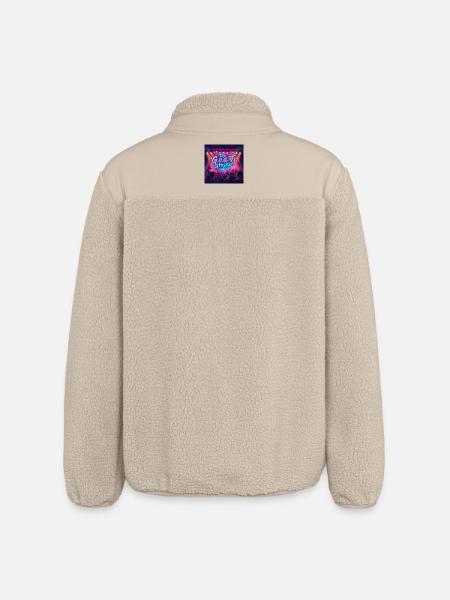 The GOAT Strikes Again Neon Concert - Relaxed Fit Unisex Sherpa Jacket by Stanley/Stella - beige