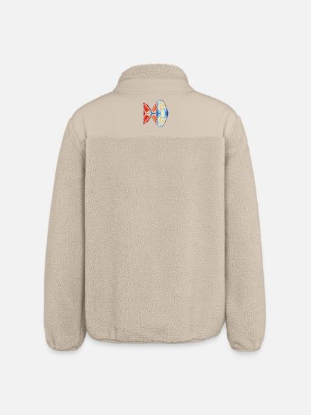 Feuer & Eis - Chaoskunst - Relaxed Fit Unisex Sherpa Jacket by Stanley/Stella - beige