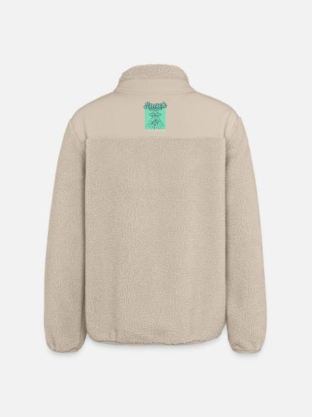 UFO Pizza Snack - Relaxed Fit Unisex Sherpajacke von Stanley/Stella - Beige