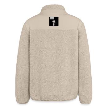 retro floppy disk - Relaxed Fit Unisex Sherpajacke von Stanley/Stella - Beige - Hinten