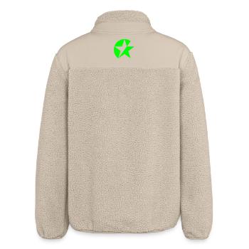 Syndicalistic Star - Relaxed Fit Unisex Sherpajacke von Stanley/Stella - Beige - Hinten
