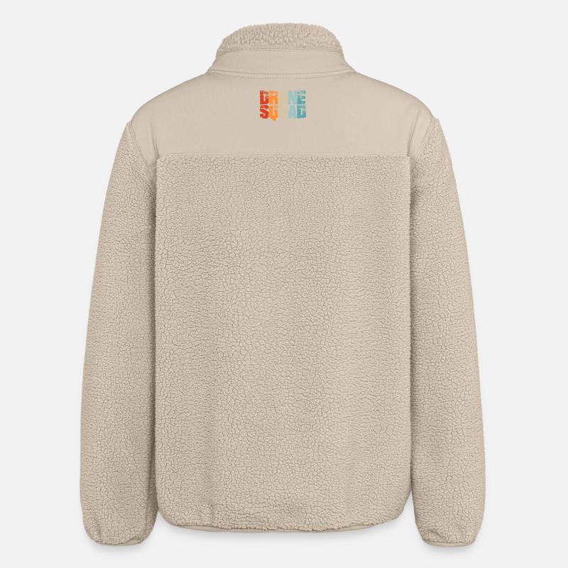 Drone / drones shirts - Relaxed Fit Unisex Sherpa Jacket by Stanley/Stella - beige