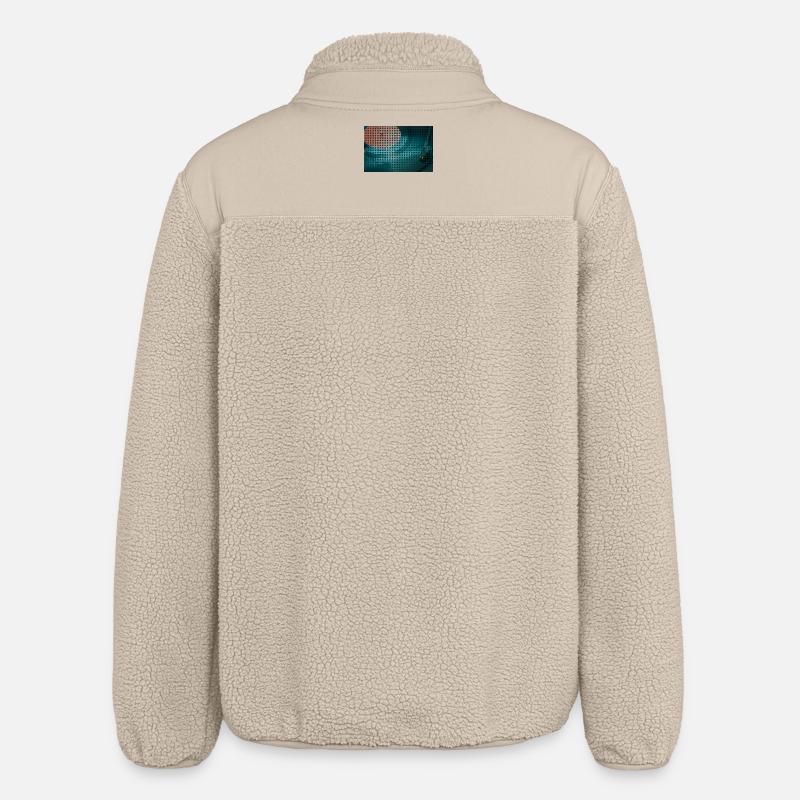 Turntable in a curvy pattern - Relaxed Fit Unisex Sherpa Jacket by Stanley/Stella - beige