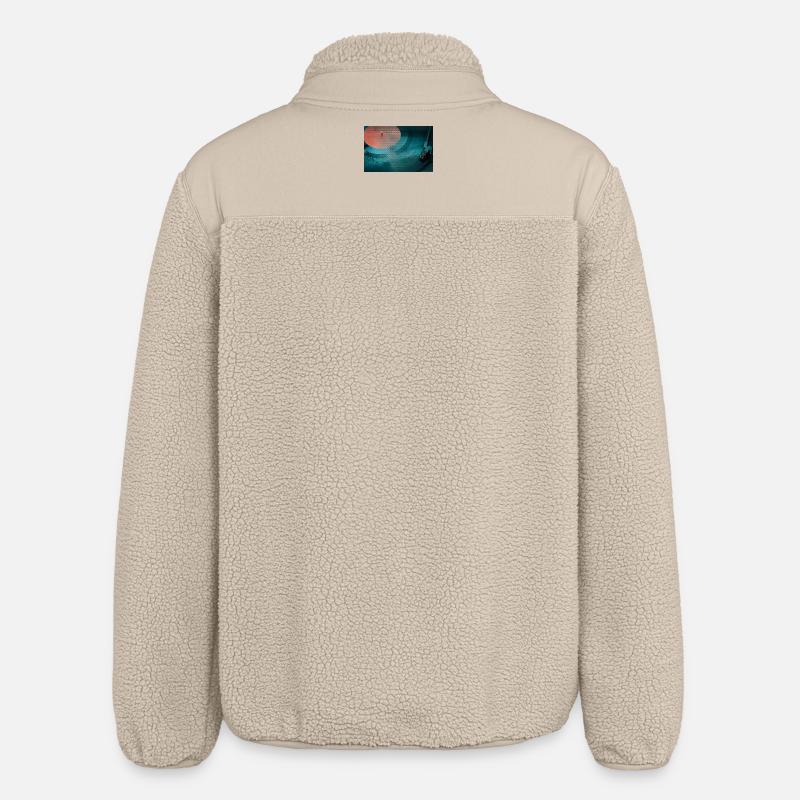 Turntable in a triangle pattern - Relaxed Fit Unisex Sherpa Jacket by Stanley/Stella - beige