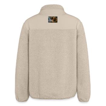 Troll Wash: Autopflege im Staunen - Relaxed Fit Unisex Sherpajacke von Stanley/Stella - Beige - Hinten