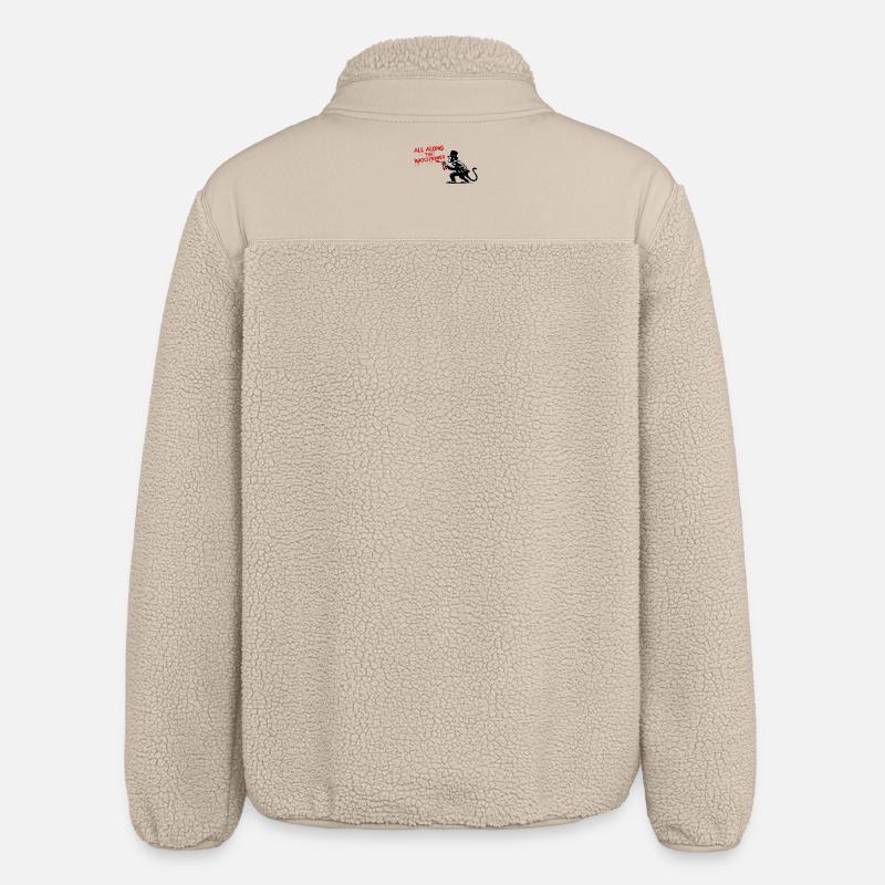 Spray monkey in graffiti style - Relaxed Fit Unisex Sherpa Jacket by Stanley/Stella - beige