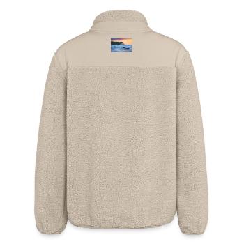Lever de soleil au cap Arkona - Veste sherpa unisexe coupe décontractée Stanley/Stella - beige - Dos