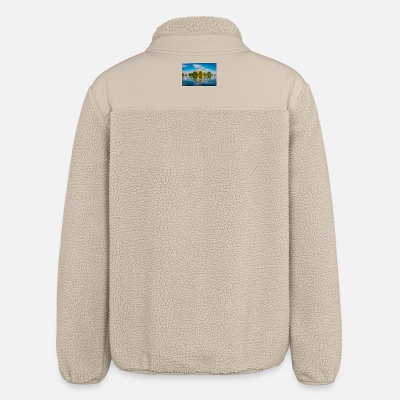 Le château de Schwerin en été - Veste sherpa unisexe coupe décontractée Stanley/Stella - beige
