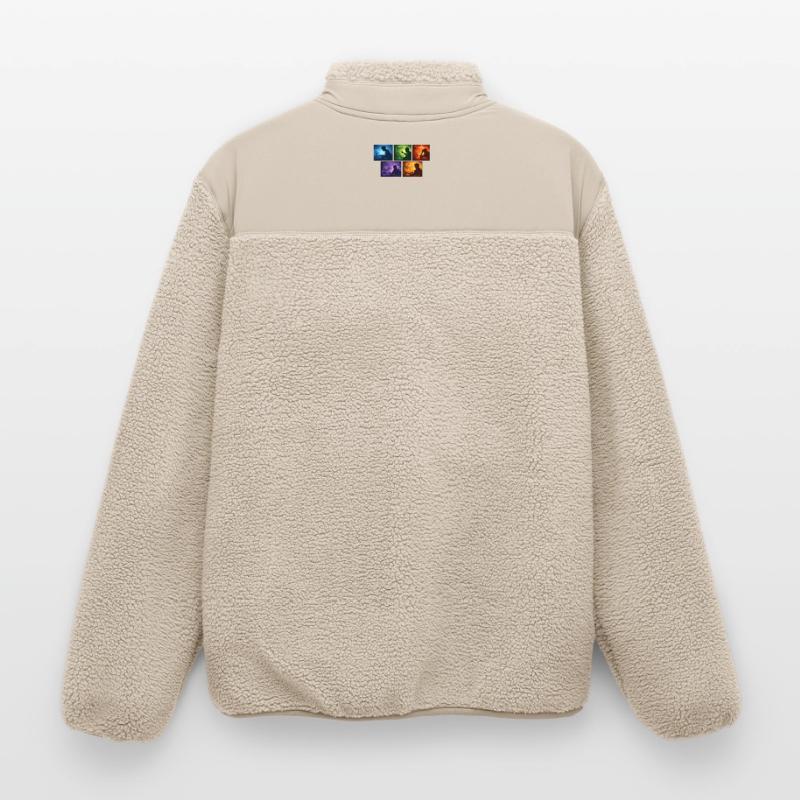 Multi-Screen Code Shadow Relaxed Fit Unisex Sherpa Jacket by Stanley/Stella