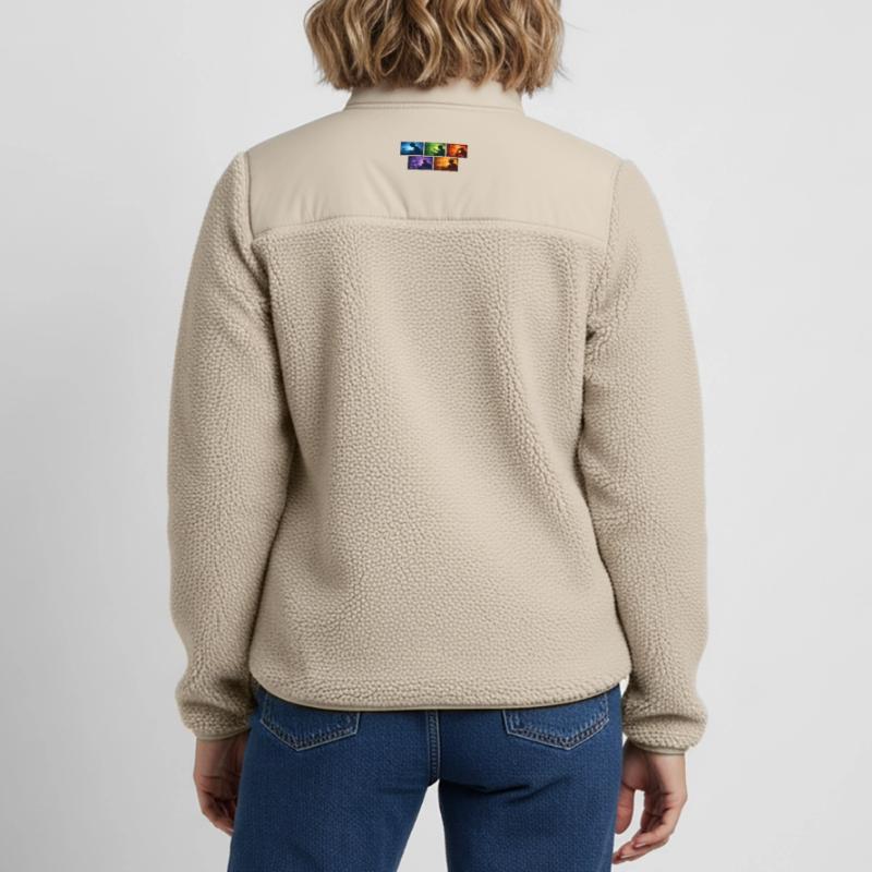 Multi-Screen Code Shadow Relaxed Fit Unisex Sherpa Jacket by Stanley/Stella