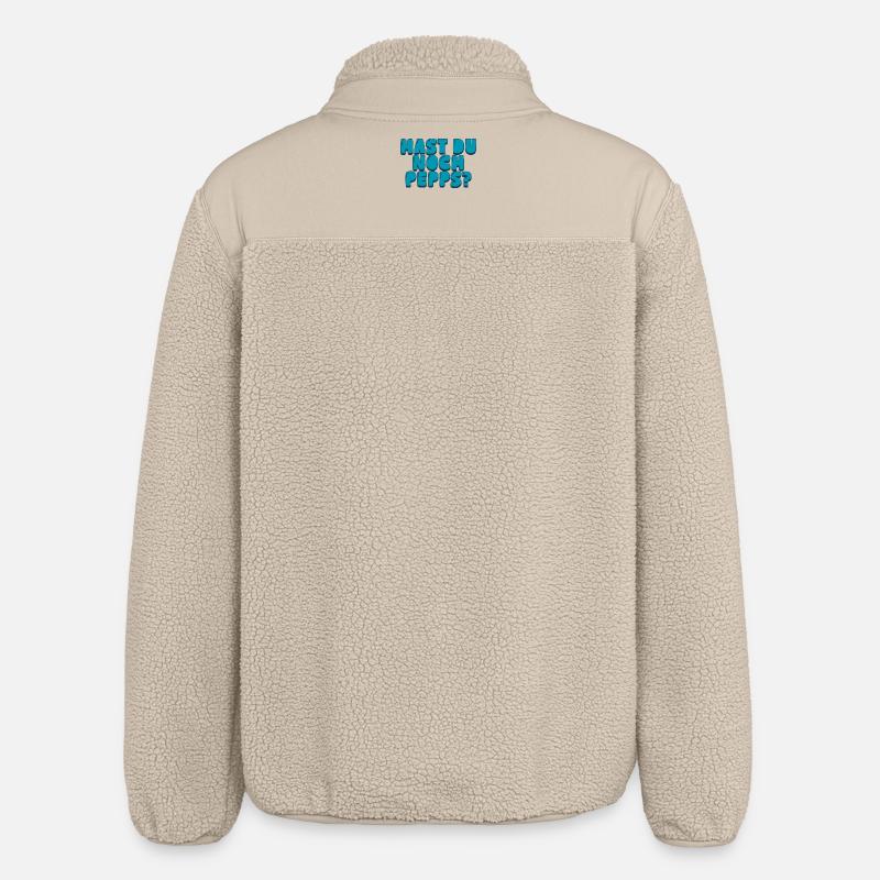Hast du noch Pepps? - Relaxed Fit Unisex Sherpajacke von Stanley/Stella - Beige