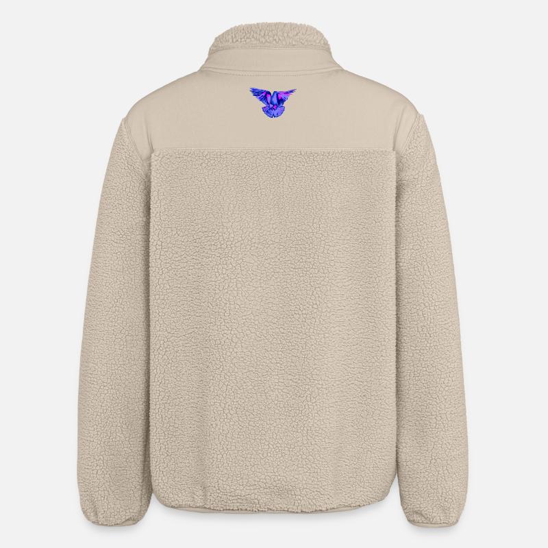 Taube blau - Relaxed Fit Unisex Sherpajacke von Stanley/Stella - Beige