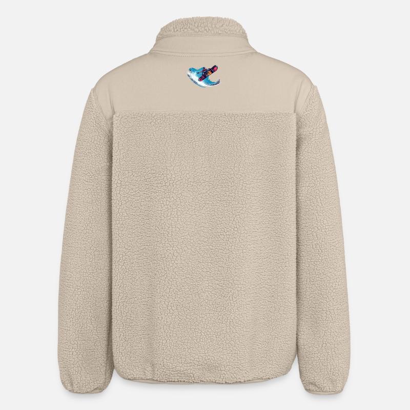 Snowboard - Relaxed Fit Unisex Sherpajacke von Stanley/Stella - Beige