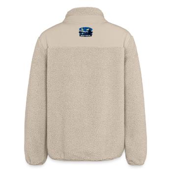 Nachtfischer Silhouette bei Mondschein - Relaxed Fit Unisex Sherpajacke von Stanley/Stella - Beige - Hinten