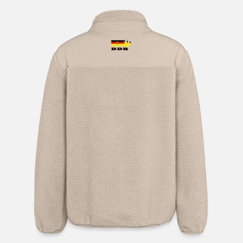 RDA Drapeaux Design / Cadeau - Veste sherpa unisexe coupe décontractée Stanley/Stella - beige