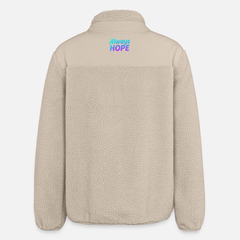 Always Hope Gradient - Veste sherpa unisexe coupe décontractée Stanley/Stella - beige