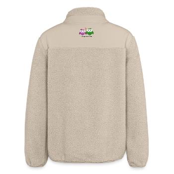 Eulen-Liebe: Owl You Need Is Love - Relaxed Fit Unisex Sherpajacke von Stanley/Stella - Beige - Hinten