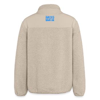 Auntie's Bestie, Nichte, Neffe Geschenkidee  - Relaxed Fit Unisex Sherpajacke von Stanley/Stella - Beige - Hinten