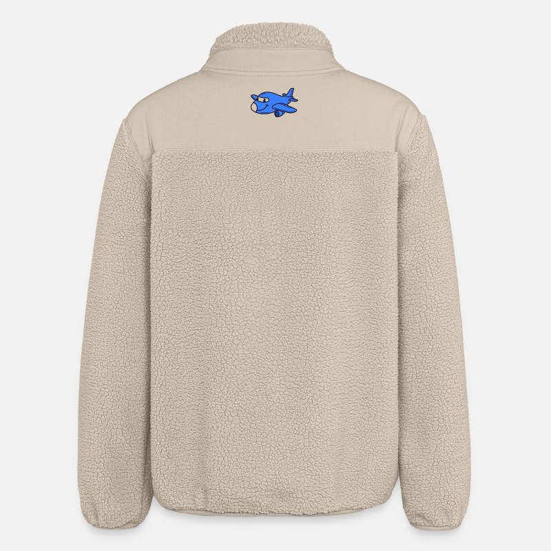 Airplane Kids - Veste sherpa unisexe coupe décontractée Stanley/Stella - beige
