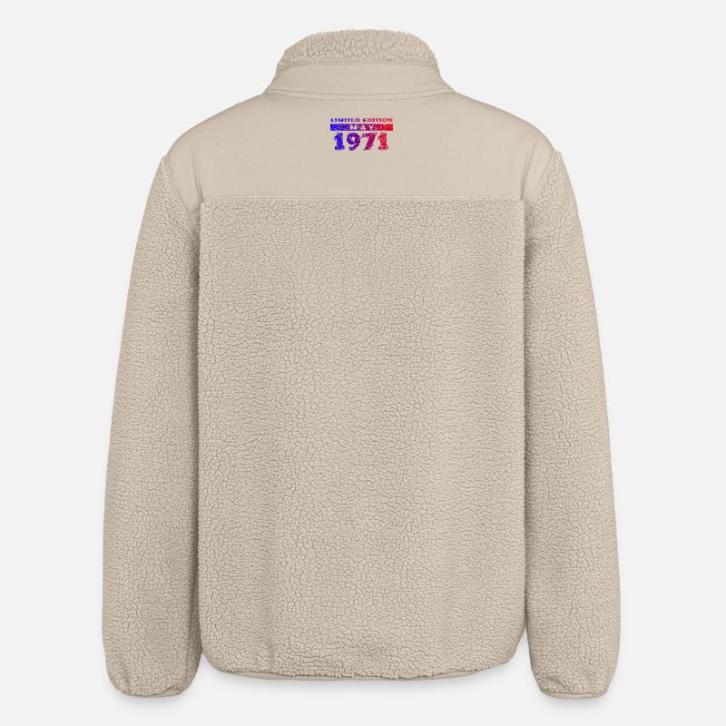 55e anniversaire Édition Limitée 05/1971 - Veste sherpa unisexe coupe décontractée Stanley/Stella - beige