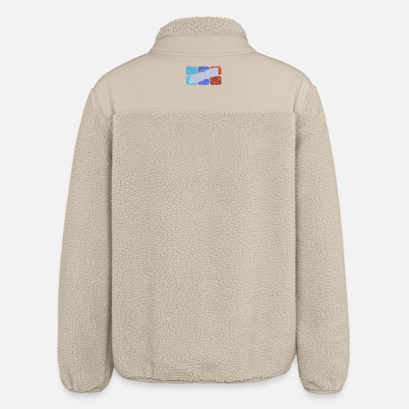First name Aron - Relaxed Fit Unisex Sherpa Jacket by Stanley/Stella - beige