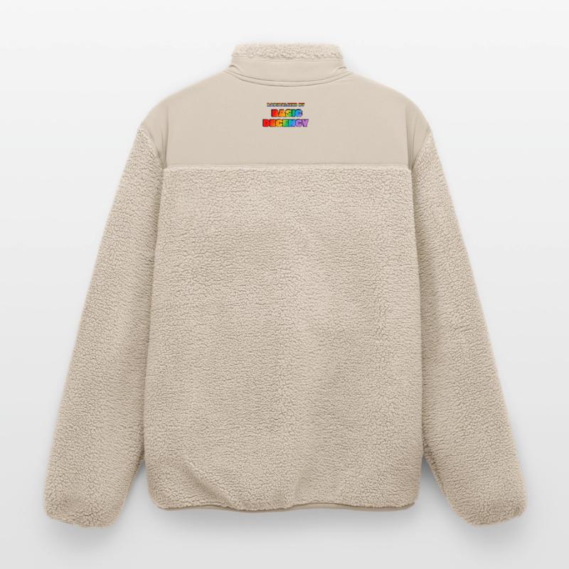 Radicalized by Basic Decency Relaxed Fit Unisex Sherpa Jacket by Stanley/Stella