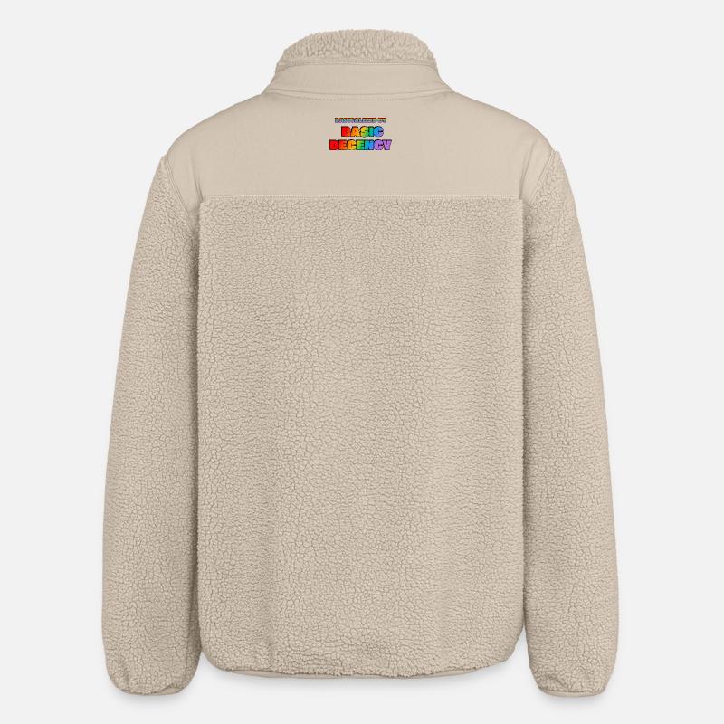 Radicalisés par la décence élémentaire - Veste sherpa unisexe coupe décontractée Stanley/Stella - beige