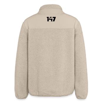 147 Snooker Icon (Black) - Relaxed Fit Unisex Sherpa Jacket by Stanley/Stella - beige - Back