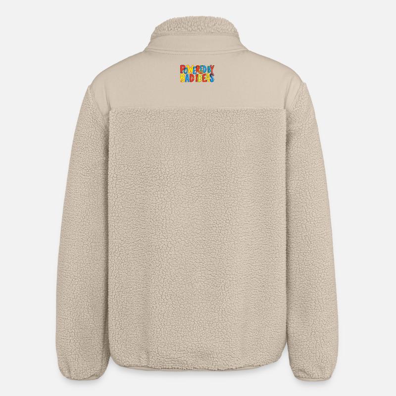 Powered-by-bad-ideas - Relaxed Fit Unisex Sherpa Jacket by Stanley/Stella - beige