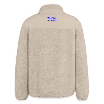 Kotka Finland - Stylische Prints - Relaxed Fit Unisex Sherpajacke von Stanley/Stella - Beige - Hinten