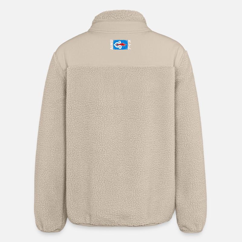 Drapeau aïnou - Veste sherpa unisexe coupe décontractée Stanley/Stella - beige