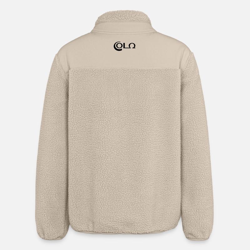 Cola - vector graphic - Relaxed Fit Unisex Sherpa Jacket by Stanley/Stella - beige