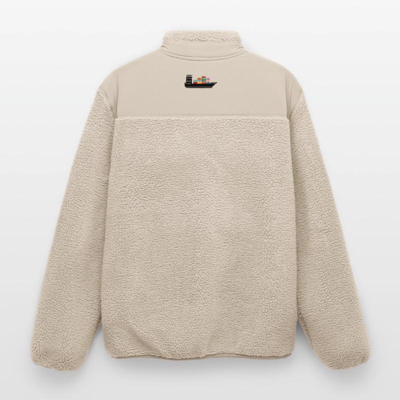 Seecontainerschiff oder Boot mit Containern Relaxed Fit Unisex Sherpajacke von Stanley/Stella