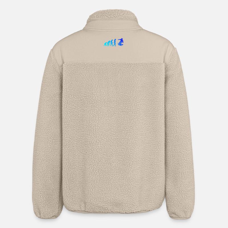 Œuvres modernes de snowboard - Veste sherpa unisexe coupe décontractée Stanley/Stella - beige