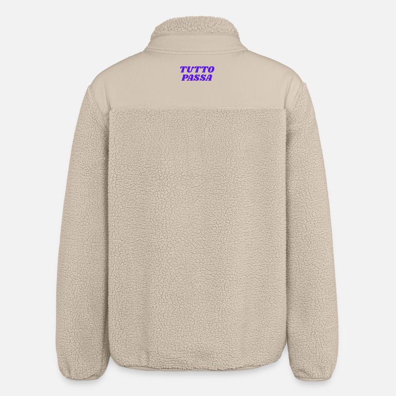 tutto passa - Veste sherpa unisexe coupe décontractée Stanley/Stella - beige