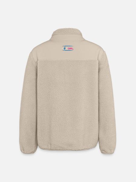 Heiße sexy Girl Power - Relaxed Fit Unisex Sherpajacke von Stanley/Stella - Beige