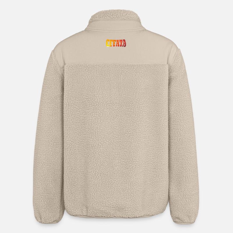 EFFATA - Relaxed Fit Unisex Sherpa Jacket by Stanley/Stella - beige