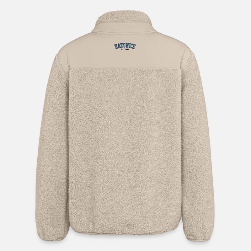 Katowice Est. 1996 - Relaxed Fit Unisex Sherpa Jacket by Stanley/Stella - beige