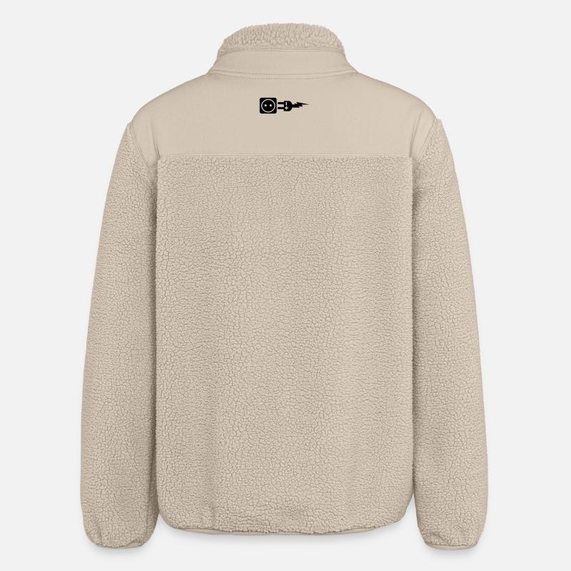 Branchez plus et moins - Veste sherpa unisexe coupe décontractée Stanley/Stella - beige
