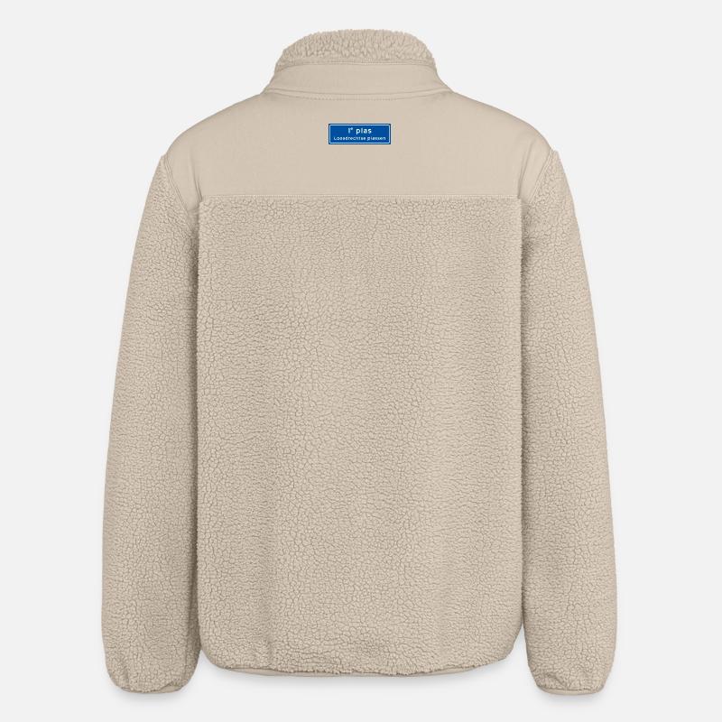 Loosdrechtse plassen 1st plas - Relaxed Fit Unisex Sherpa Jacket by Stanley/Stella - beige