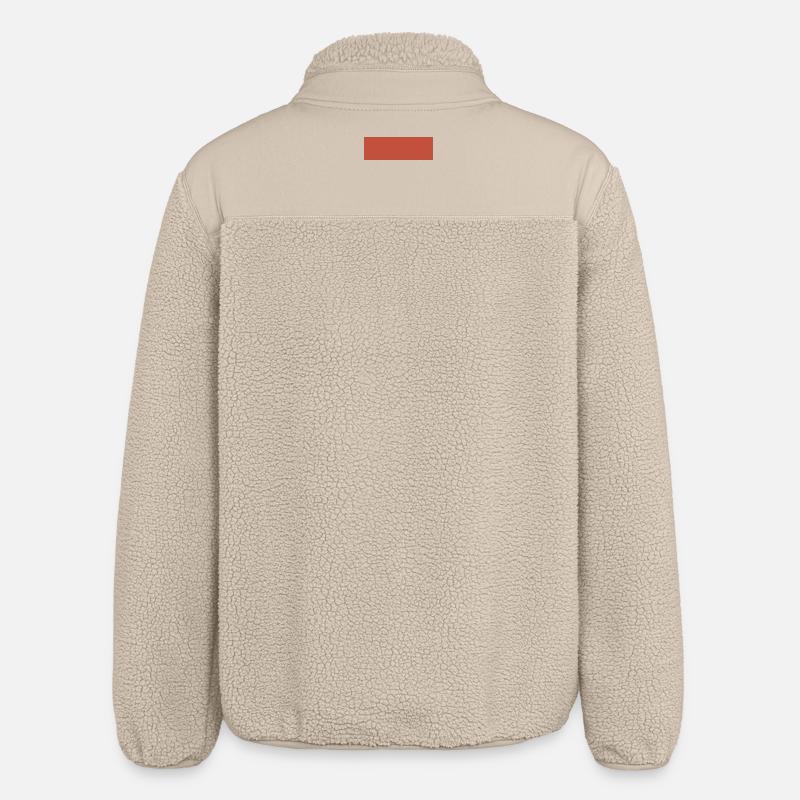 Motif abstrait de tons de terre - Veste sherpa unisexe coupe décontractée Stanley/Stella - beige