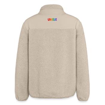 Lgbt. Unique - Relaxed Fit Unisex Sherpa Jacket by Stanley/Stella - beige - Back