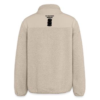 Lesen Hilft Gegen Ignoranz Statement Shirt - Relaxed Fit Unisex Sherpajacke von Stanley/Stella - Beige - Hinten