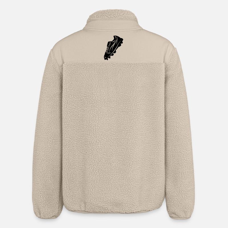 Fußballschuh transparente Schattenfigur - Relaxed Fit Unisex Sherpajacke von Stanley/Stella - Beige